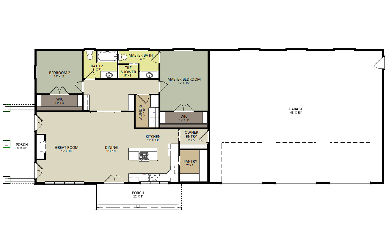 Montana First Floor Floor Plan